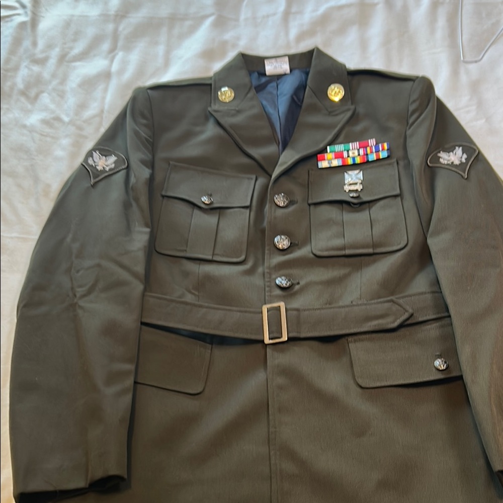 Men's Military Field Jacket - Olive Green